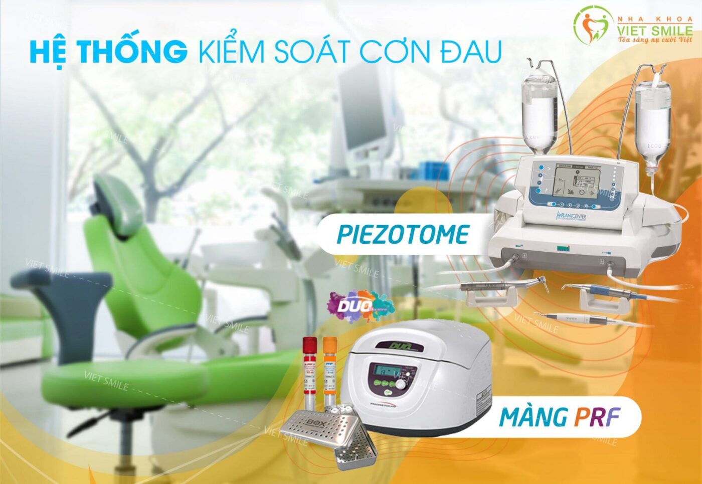 dán sứ veneer có cần nhổ răng khôn trước không? 7 Hệ thống kiểm soát cơn đau được việt smile được ứng dụng trong nhổ răng khôn.
